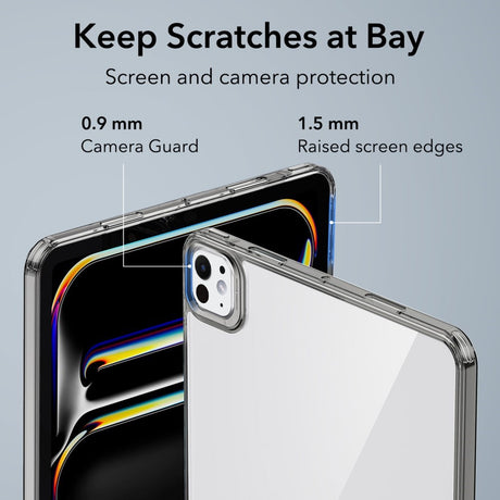 iPad Pro 13" (2025 / 2024) ESR Hybrid Cover - Gennemsigtig / Sort