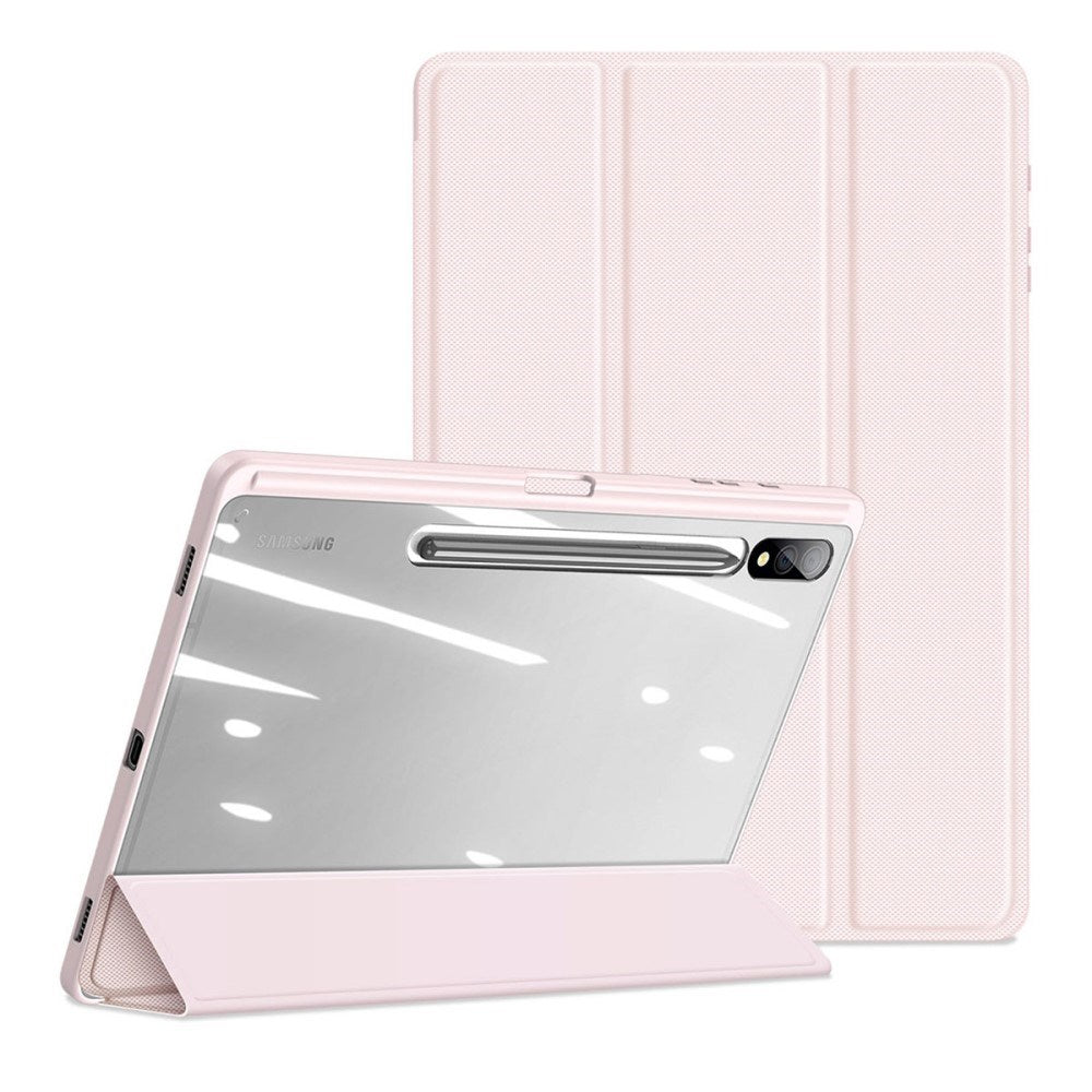Samsung Galaxy Tab S10 Plus Shockproof Cover m. Penholder - DUX DUCIS TOBY Series - Lyserød