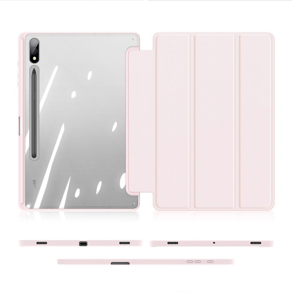 Samsung Galaxy Tab S10 Plus Shockproof Cover m. Penholder - DUX DUCIS TOBY Series - Lyserød