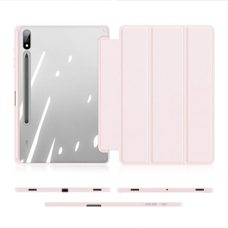 Samsung Galaxy Tab S10 Plus Shockproof Cover m. Penholder - DUX DUCIS TOBY Series - Lyserød