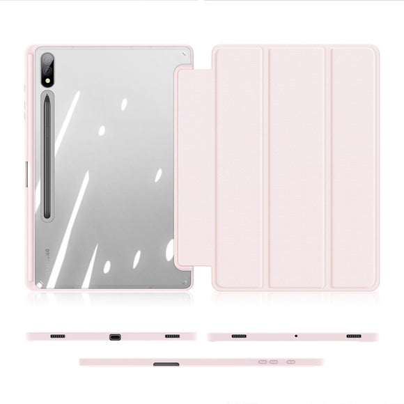 Samsung Galaxy Tab S10 Plus Shockproof Cover m. Penholder - DUX DUCIS TOBY Series - Lyserød