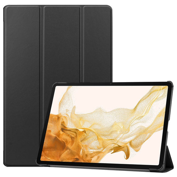EIDERWOOD Samsung Galaxy Tab S10 Plus Vegansk Læder Cover m. Ståfunktion - Sort