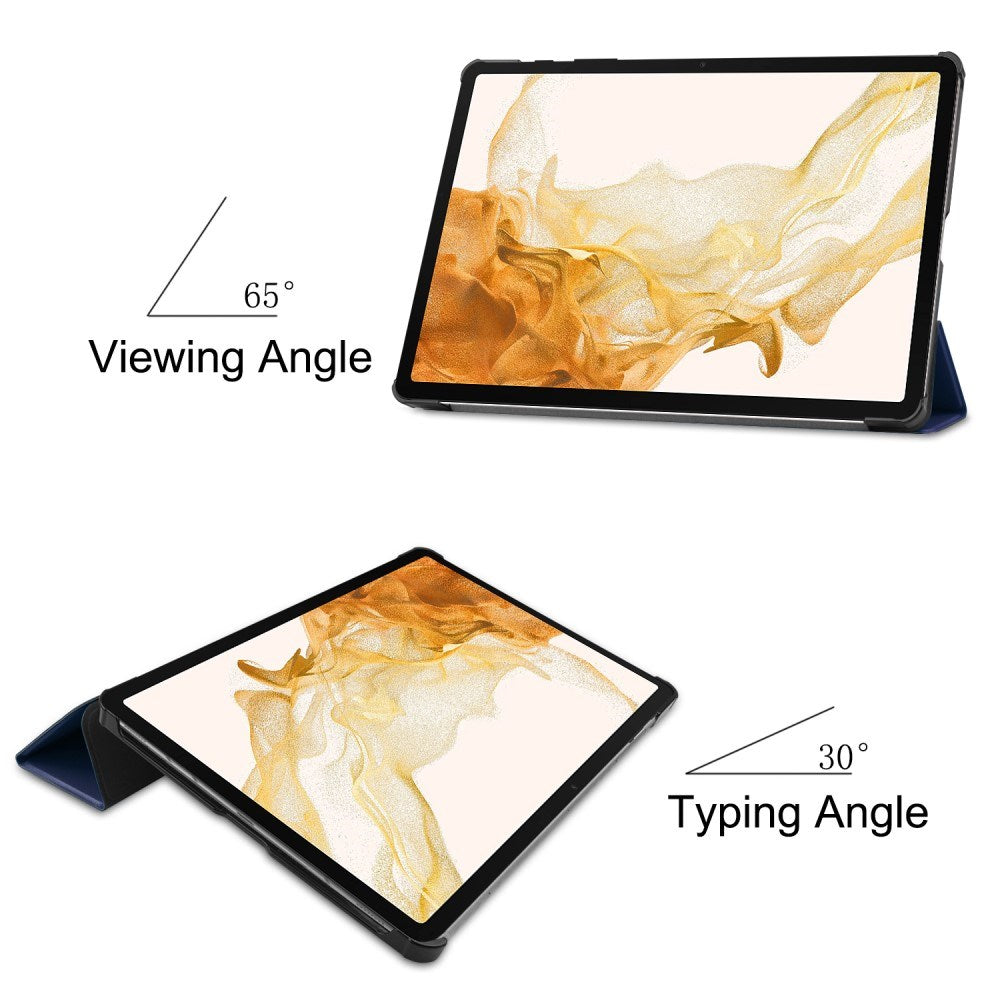 EIDERWOOD Samsung Galaxy Tab S10 Plus Vegansk Læder Cover m. Ståfunktion - Blå