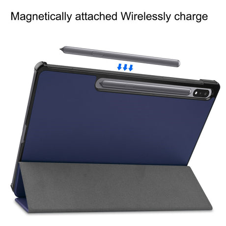EIDERWOOD Samsung Galaxy Tab S10 Plus Vegansk Læder Cover m. Ståfunktion - Blå