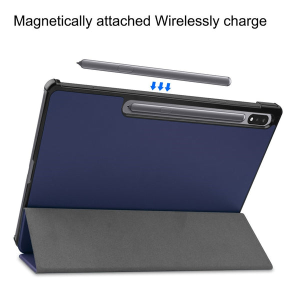EIDERWOOD Samsung Galaxy Tab S10 Plus Vegansk Læder Cover m. Ståfunktion - Blå
