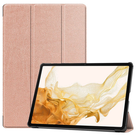 EIDERWOOD Samsung Galaxy Tab S10 Plus Vegansk Læder Cover m. Ståfunktion - Rosenguld