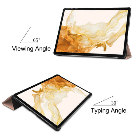 EIDERWOOD Samsung Galaxy Tab S10 Plus Vegansk Læder Cover m. Ståfunktion - Rosenguld
