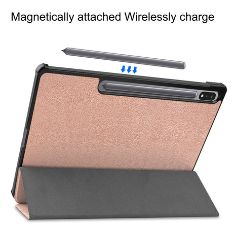 EIDERWOOD Samsung Galaxy Tab S10 Plus Vegansk Læder Cover m. Ståfunktion - Rosenguld