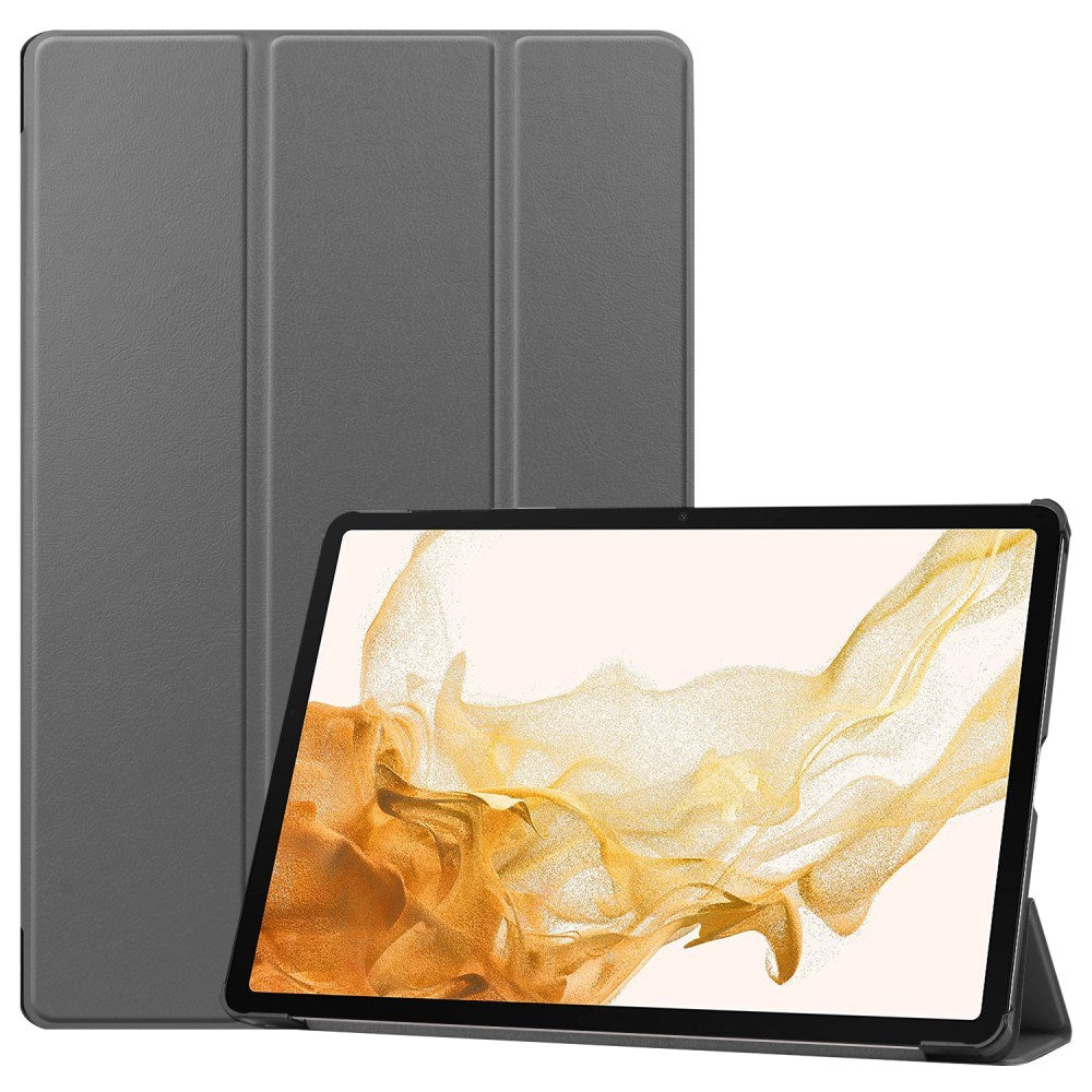 EIDERWOOD Samsung Galaxy Tab S10 Plus Vegansk Læder Cover m. Ståfunktion - Grå