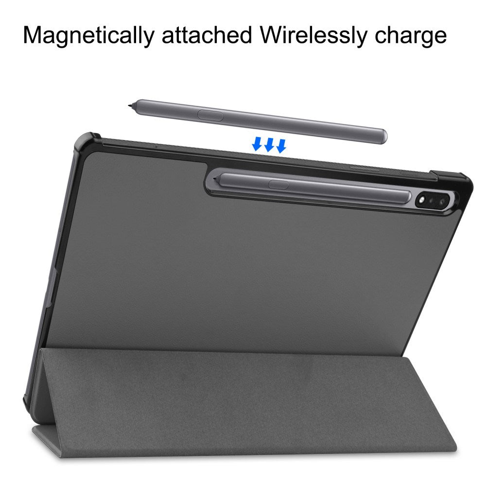 EIDERWOOD Samsung Galaxy Tab S10 Plus Vegansk Læder Cover m. Ståfunktion - Grå