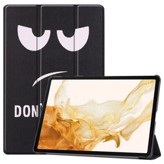 EIDERWOOD Samsung Galaxy Tab S10 Plus Vegansk Læder Cover m. Mønster - "Don't Touch Me"
