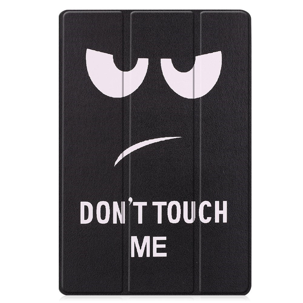 EIDERWOOD Samsung Galaxy Tab S10 Plus Vegansk Læder Cover m. Mønster - "Don't Touch Me"