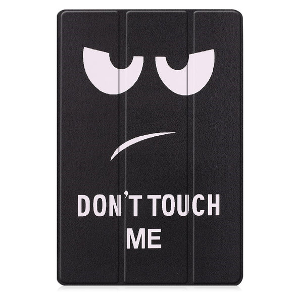 EIDERWOOD Samsung Galaxy Tab S10 Plus Vegansk Læder Cover m. Mønster - "Don't Touch Me"