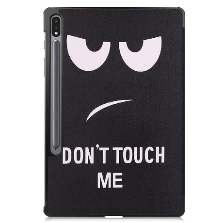 EIDERWOOD Samsung Galaxy Tab S10 Plus Vegansk Læder Cover m. Mønster - "Don't Touch Me"