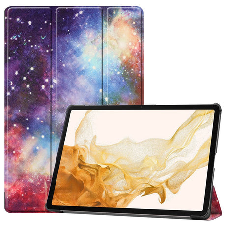 EIDERWOOD Samsung Galaxy Tab S10 Plus Vegansk Læder Cover m. Mønster - Galakse