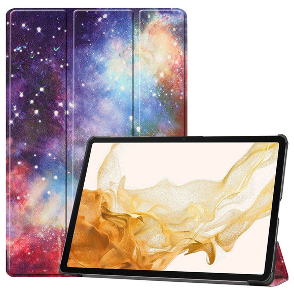 EIDERWOOD Samsung Galaxy Tab S10 Plus Vegansk Læder Cover m. Mønster - Galakse