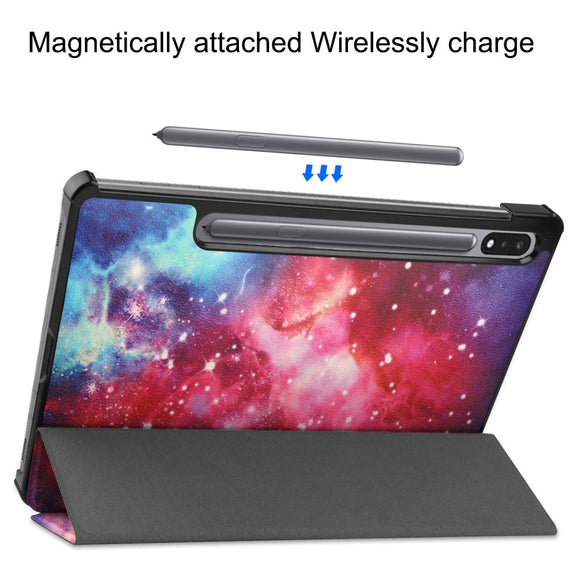 EIDERWOOD Samsung Galaxy Tab S10 Plus Vegansk Læder Cover m. Mønster - Galakse