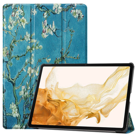 EIDERWOOD Samsung Galaxy Tab S10 Plus Vegansk Læder Cover m. Mønster - Blomst