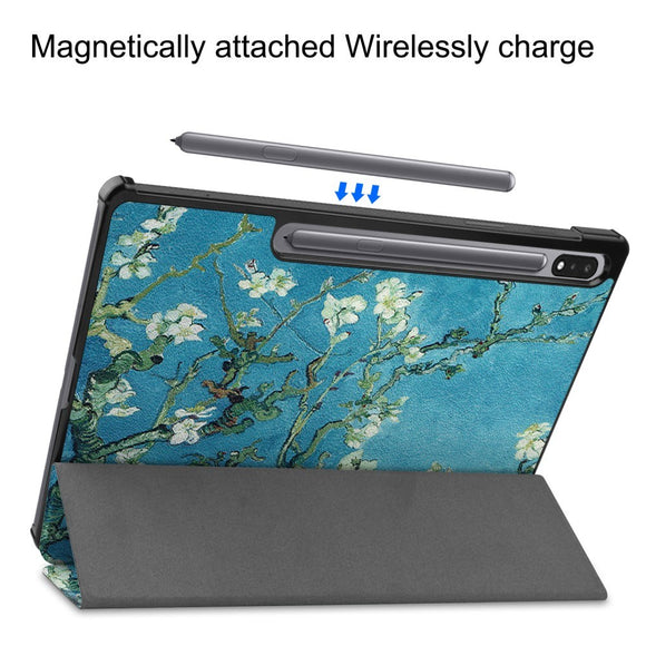 EIDERWOOD Samsung Galaxy Tab S10 Plus Vegansk Læder Cover m. Mønster - Blomst