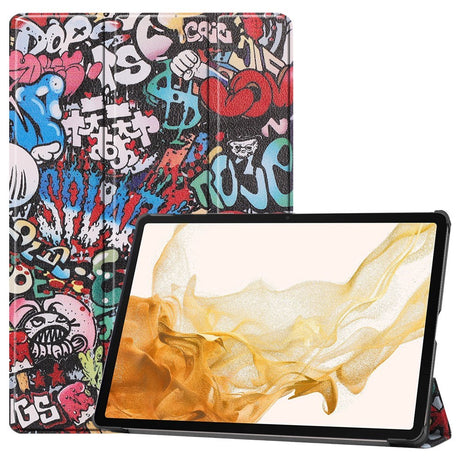 EIDERWOOD Samsung Galaxy Tab S10 Plus Vegansk Læder Cover m. Mønster - Graffiti