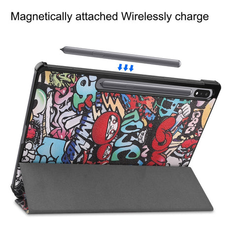 EIDERWOOD Samsung Galaxy Tab S10 Plus Vegansk Læder Cover m. Mønster - Graffiti
