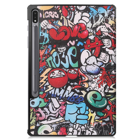 EIDERWOOD Samsung Galaxy Tab S10 Plus Vegansk Læder Cover m. Mønster - Graffiti