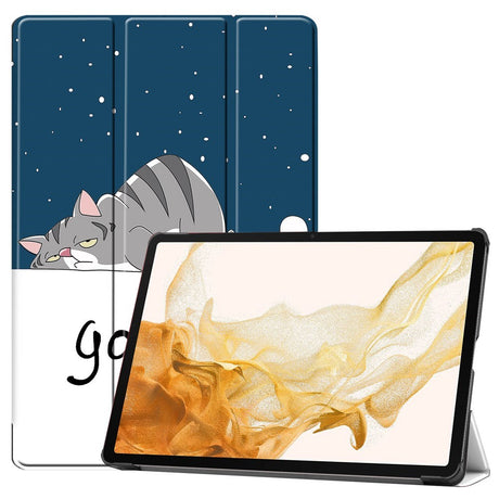 EIDERWOOD Samsung Galaxy Tab S10 Plus Vegansk Læder Cover m. Mønster - Kat