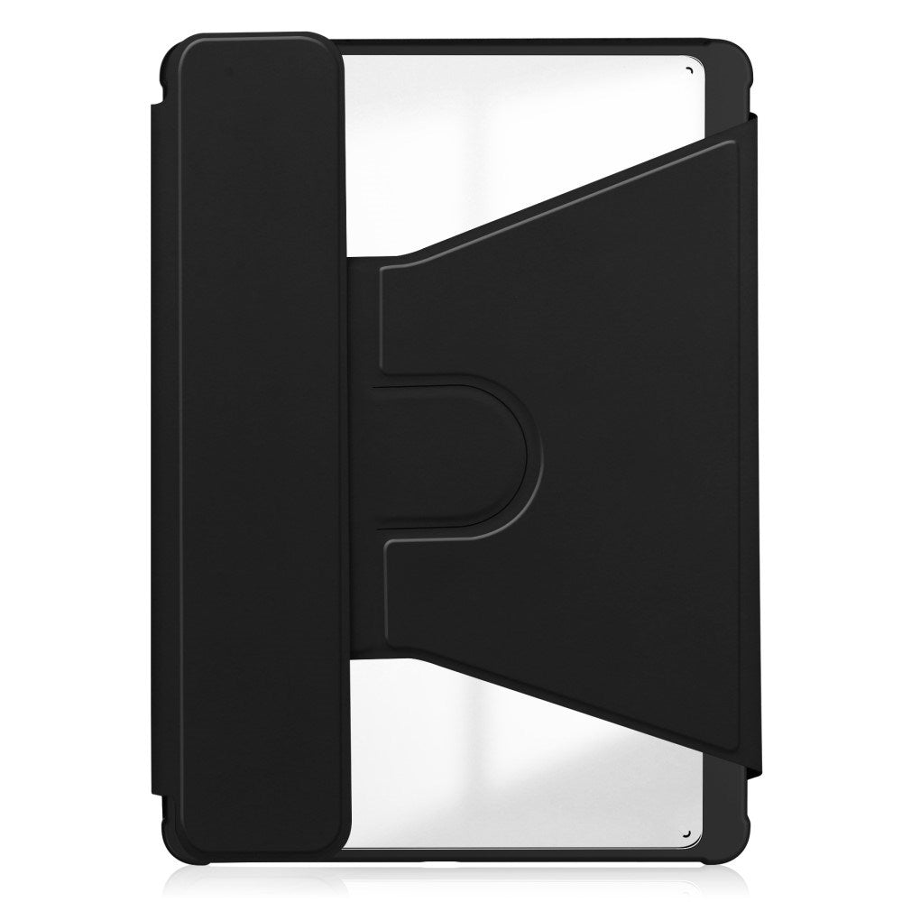 EIDERWOOD Samsung Galaxy Tab S10 Plus Vegansk Læder Cover m. Roterende Ståfunktion - Sort