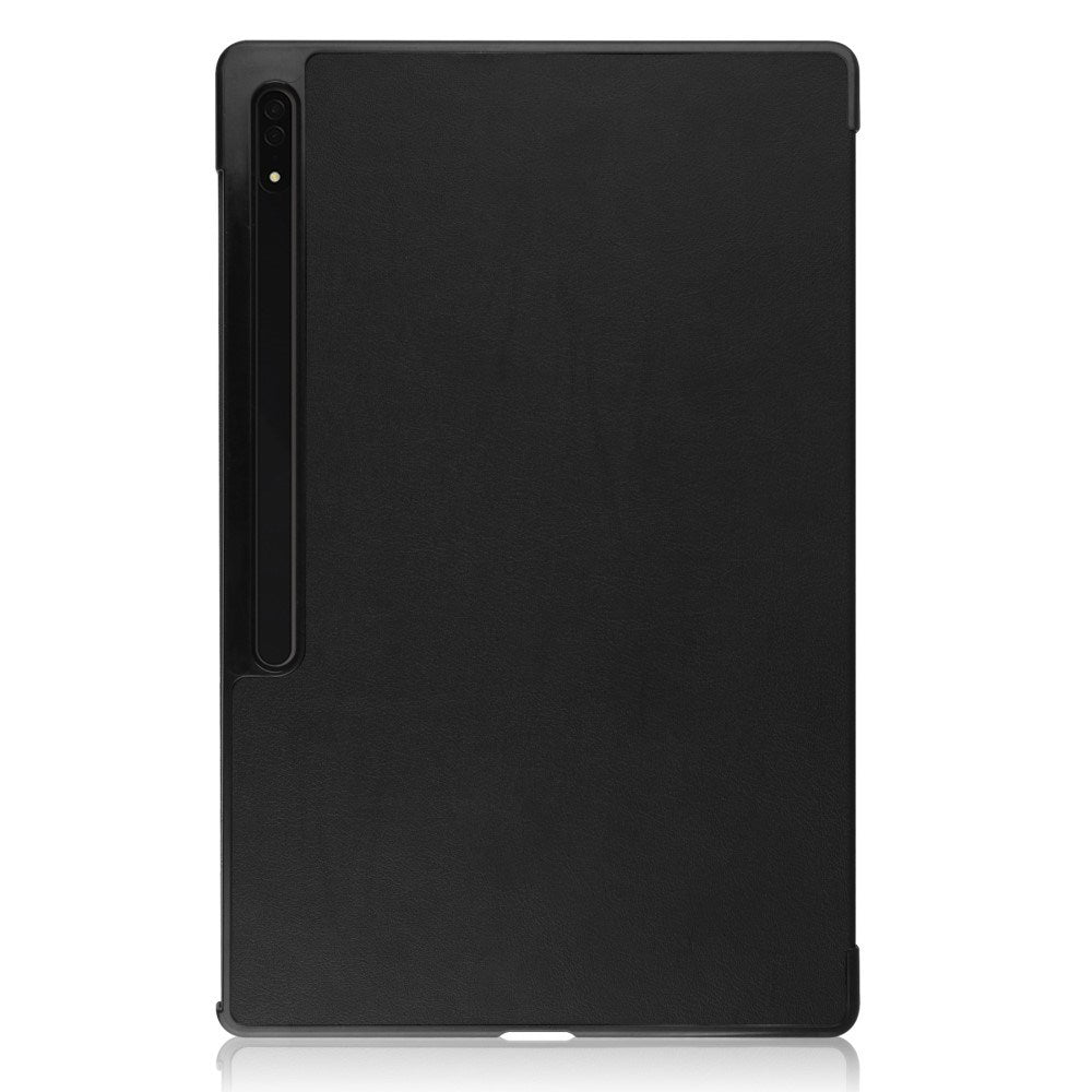 EIDERWOOD Samsung Galaxy Tab S10 Ultra Tri-Fold Læder Cover m. Pencil Holder - Sort