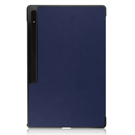 EIDERWOOD Samsung Galaxy Tab S10 Ultra Tri-Fold Læder Cover m. Pencil Holder - Blå