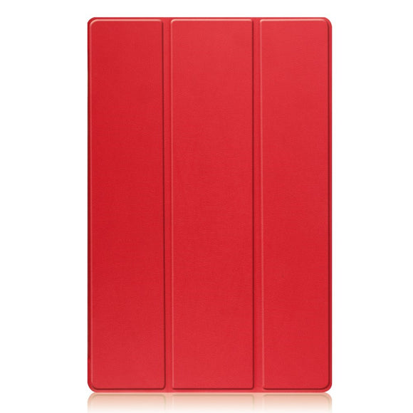 EIDERWOOD Samsung Galaxy Tab S10 Ultra Tri-Fold Læder Cover m. Pencil Holder - Rød
