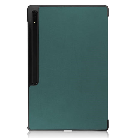 EIDERWOOD Samsung Galaxy Tab S10 Ultra Tri-Fold Læder Cover m. Pencil Holder - Grøn