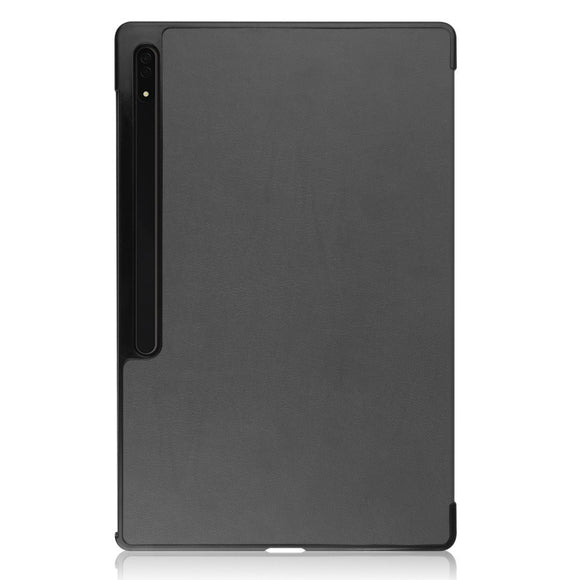 EIDERWOOD Samsung Galaxy Tab S10 Ultra Tri-Fold Læder Cover m. Pencil Holder - Grå