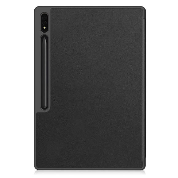 Samsung Galaxy Tab S10 Ultra Tri-Fold Læder Cover m. Standerfunktion - Sort