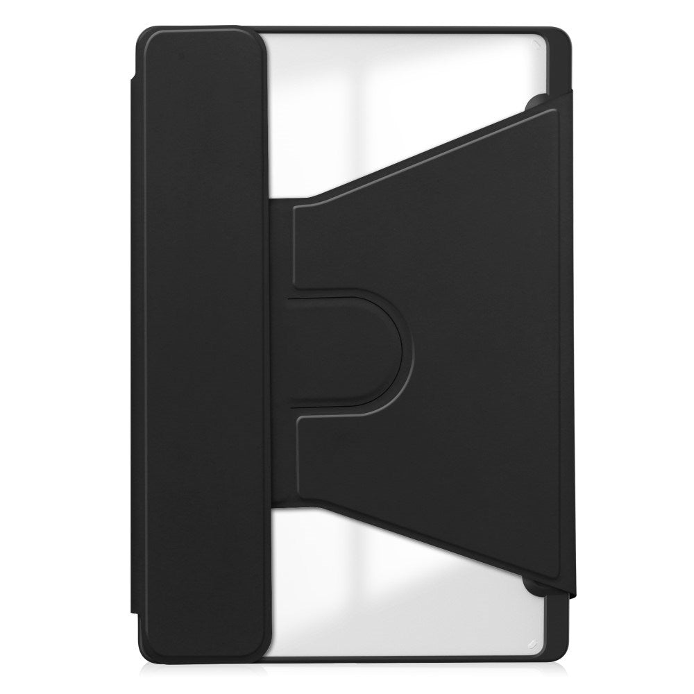 EIDERWOOD Samsung Galaxy Tab S10 Ultra Vegansk Læder Cover m. Roterende Ståfunktion - Sort