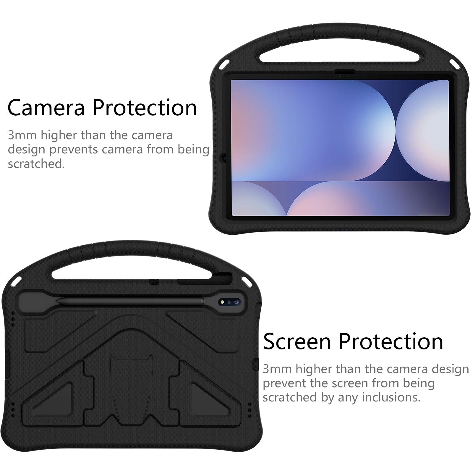 EIDERWOOD Samsung Galaxy Tab S10+ Børnecover m. Kickstand - Sort