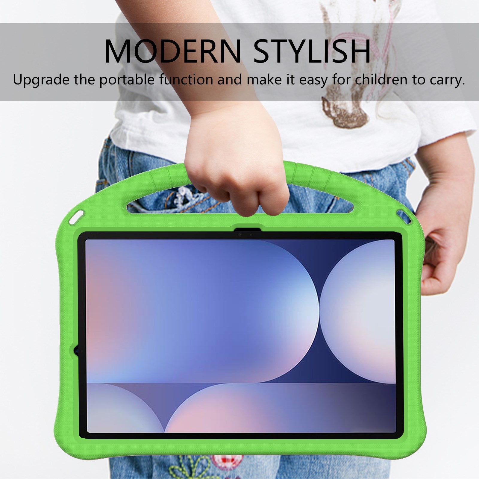 EIDERWOOD Samsung Galaxy Tab S10+ Børnecover m. Kickstand - Grøn