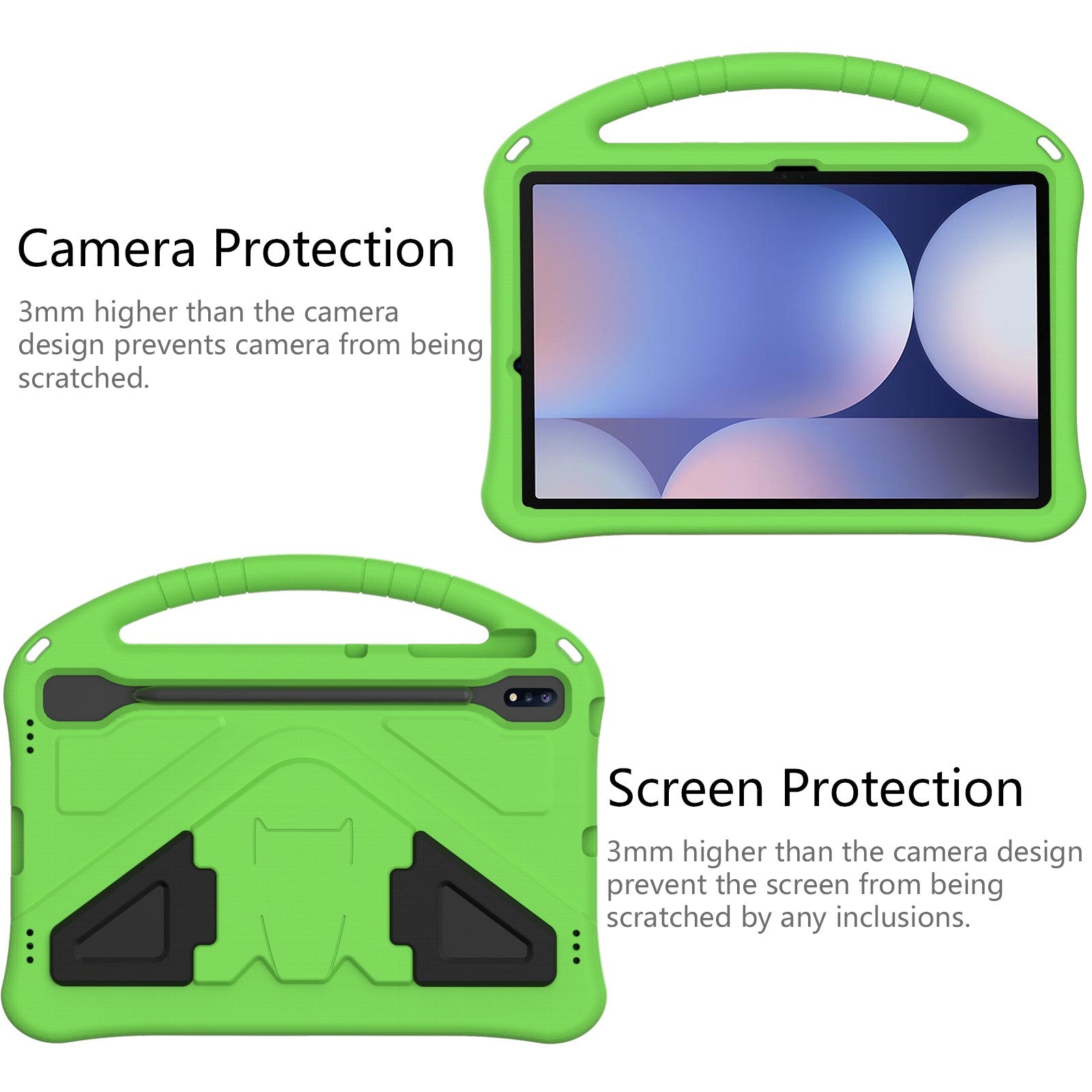 EIDERWOOD Samsung Galaxy Tab S10+ Børnecover m. Kickstand - Grøn