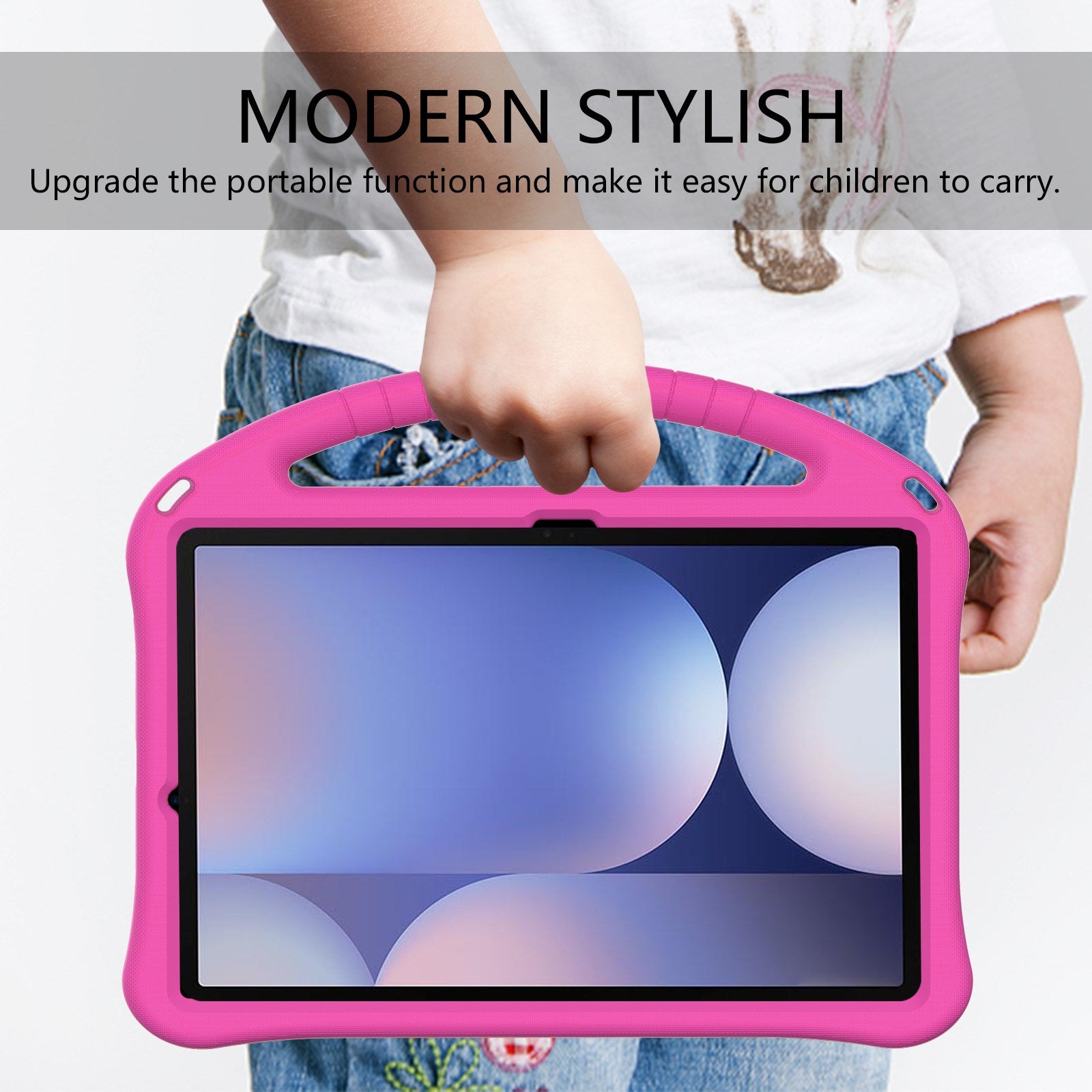 EIDERWOOD Samsung Galaxy Tab S10+ Børnecover m. Kickstand - Pink