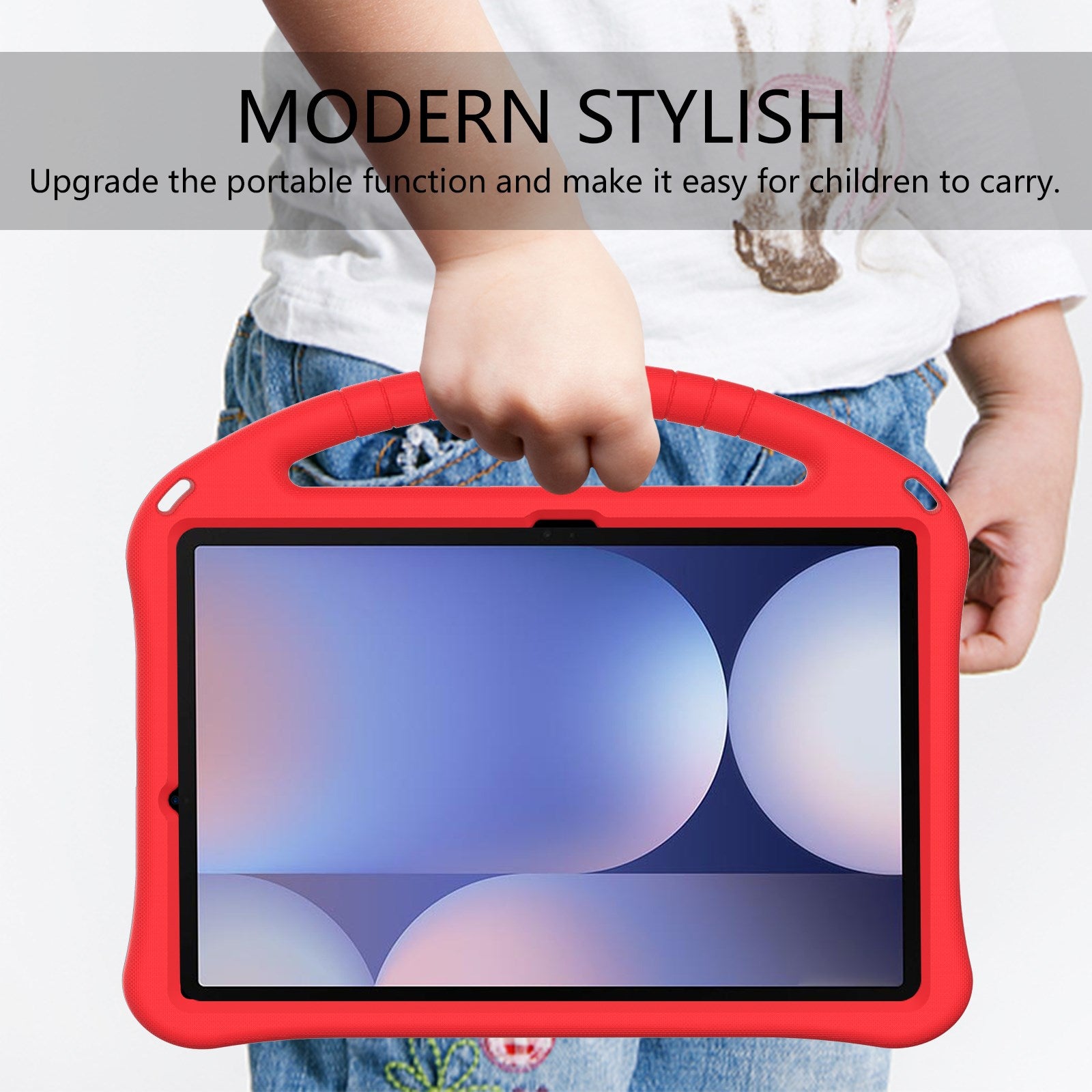 EIDERWOOD Samsung Galaxy Tab S10+ Børnecover m. Kickstand - Rød
