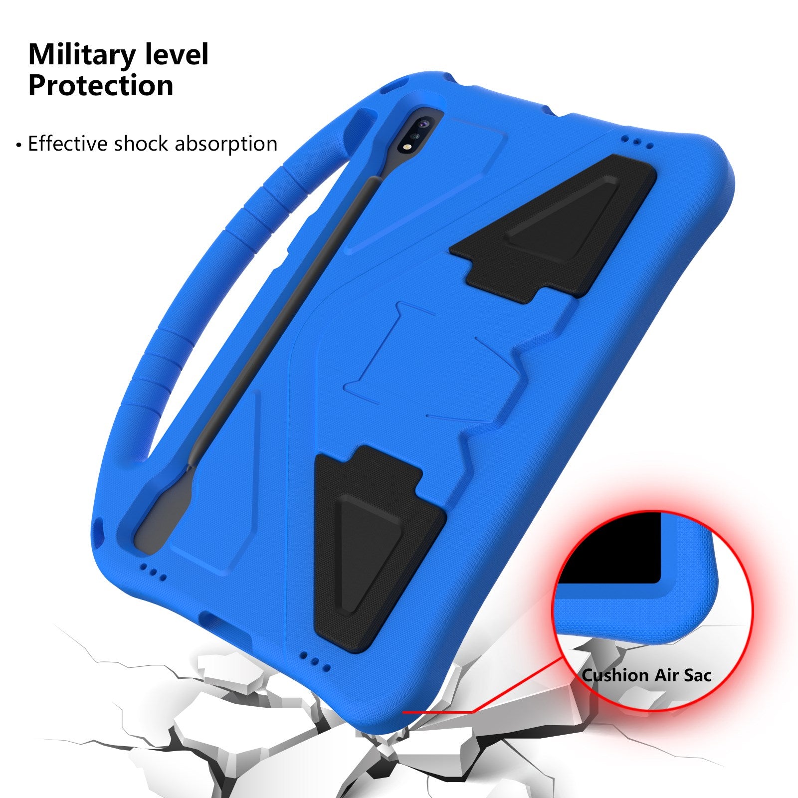 EIDERWOOD Samsung Galaxy Tab S10+ Børnecover m. Kickstand - Blå