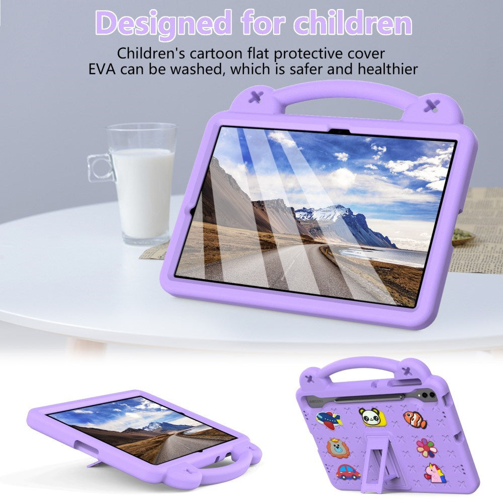 EVA-sikkerhedscase til børn: Samsung Galaxy Tab S10+ /Tab S9+ /Tab S8+ /Tab S7+ Tablet Cover - Lilla
