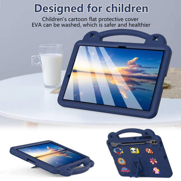 EVA-sikkerhedscase til børn: Samsung Galaxy Tab S10+ /Tab S9+ /Tab S8+ /Tab S7+ Tablet Cover - Mørkeblå
