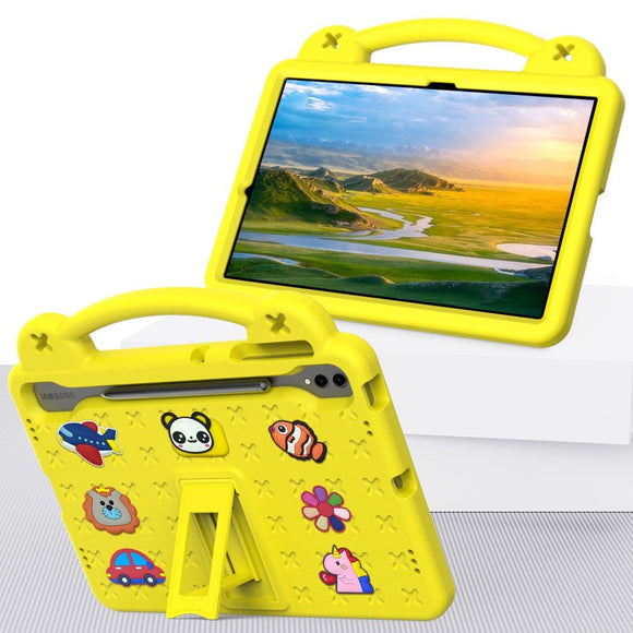 EVA-sikkerhedscase til børn: Samsung Galaxy Tab S10+ /Tab S9+ /Tab S8+ /Tab S7+ Tablet Cover - Gul