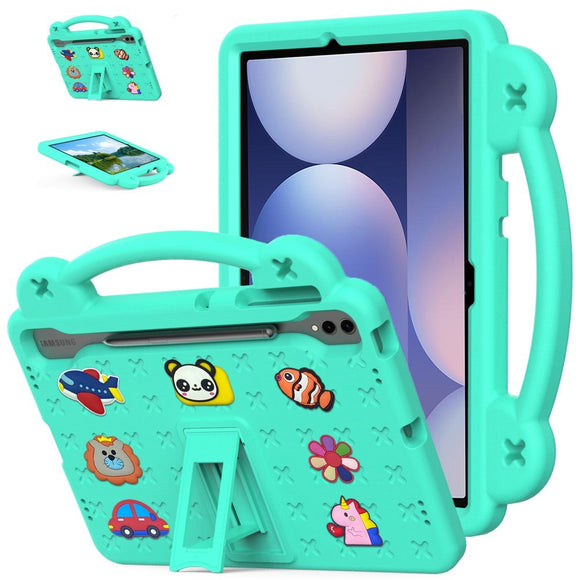 EVA-sikkerhedscase til børn: Samsung Galaxy Tab S10+ /Tab S9+ /Tab S8+ /Tab S7+ Tablet Cover - Grøn