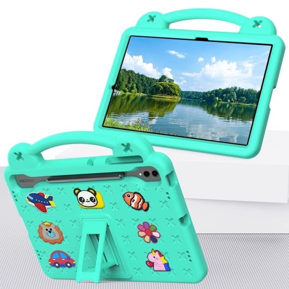 EVA-sikkerhedscase til børn: Samsung Galaxy Tab S10+ /Tab S9+ /Tab S8+ /Tab S7+ Tablet Cover - Grøn