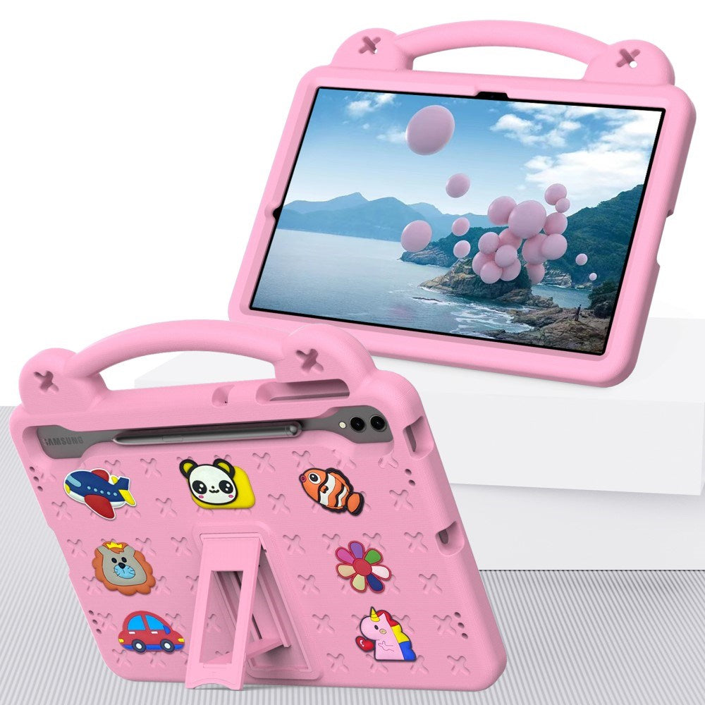 EVA-sikkerhedscase til børn: Samsung Galaxy Tab S10+ /Tab S9+ /Tab S8+ /Tab S7+ Tablet Cover - Lyserød