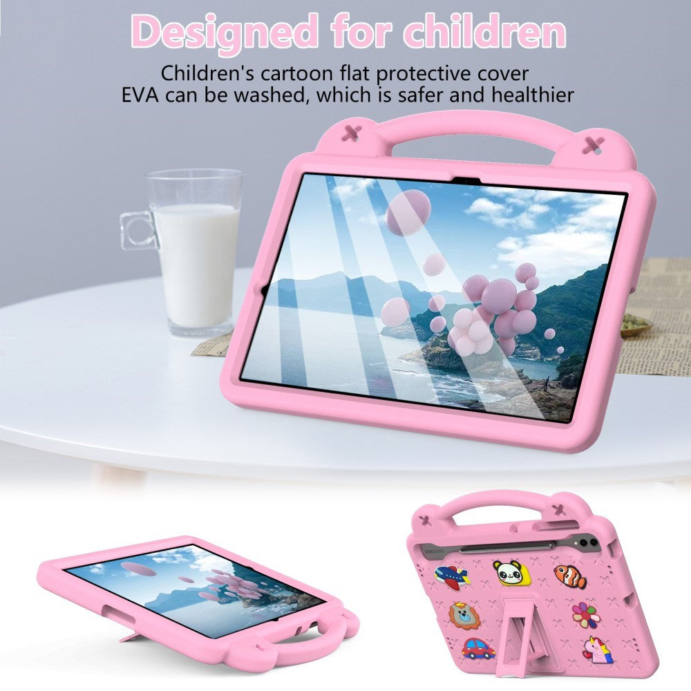 EVA-sikkerhedscase til børn: Samsung Galaxy Tab S10+ /Tab S9+ /Tab S8+ /Tab S7+ Tablet Cover - Lyserød