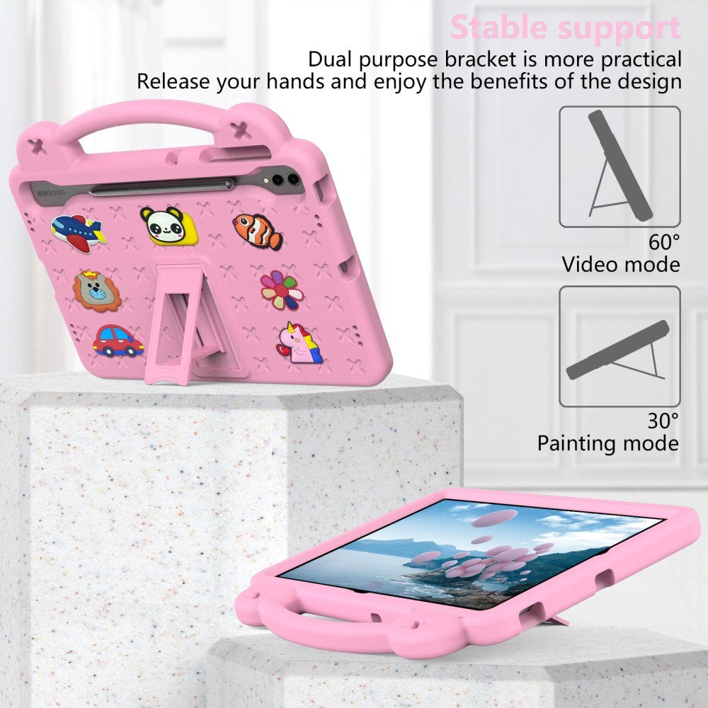 EVA-sikkerhedscase til børn: Samsung Galaxy Tab S10+ /Tab S9+ /Tab S8+ /Tab S7+ Tablet Cover - Lyserød