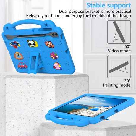 EVA-sikkerhedscase til børn: Samsung Galaxy Tab S10+ /Tab S9+ /Tab S8+ /Tab S7+ Tablet Cover - Blå
